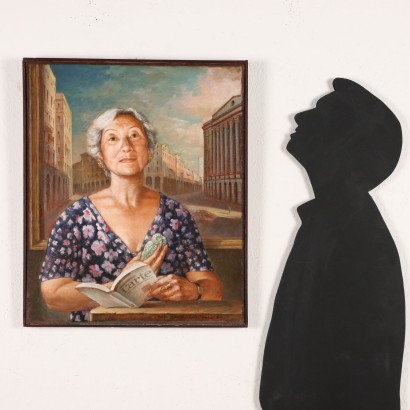 Dipinto di Edoardo Salvestrini,Ritratto di Rossana Bossaglia,Edoardo Salvestrini,Edoardo Salvestrini,Edoardo Salvestrini,Edoardo Salvestrini,Edoardo Salvestrini