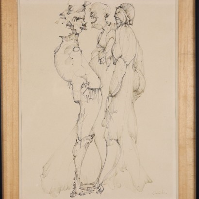 Dessin de Leonor Fini,Conciliabula - Figures surréalistes,Leonor Fini,Leonor Fini,Leonor Fini,Leonor Fini,Leonor Fini