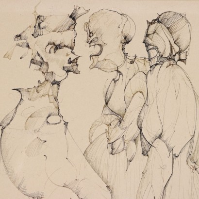 Dessin de Leonor Fini,Conciliabula - Figures surréalistes,Leonor Fini,Leonor Fini,Leonor Fini,Leonor Fini,Leonor Fini