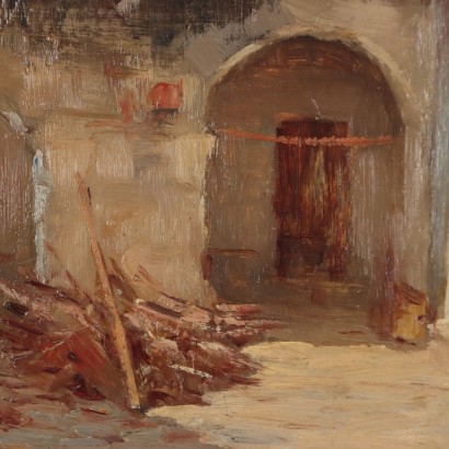 Dipinto di Erminio Rossi,La cascina,Erminio Rossi,Erminio Rossi,Erminio Rossi,Erminio Rossi,Erminio Rossi