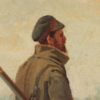 Dipinto Paesaggio con Figure