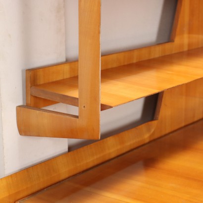 Schreibtischecke mit Bücherregal aus den 50er und 60er Jahren