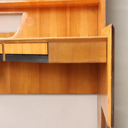 Schreibtischecke mit Bücherregal aus den 50er und 60er Jahren