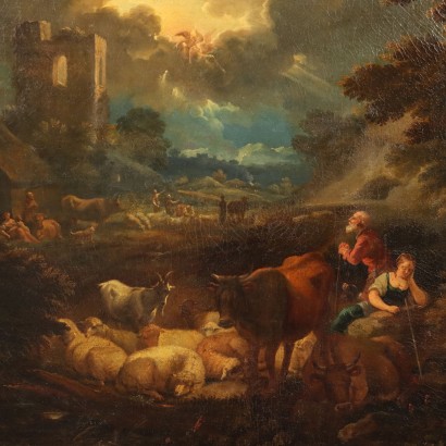 Landscape with Pastoral Scene,The announcement to the shepherds,Painting by Pieter Mulier known as Tempesta,Landscape with the announcement to the pas,Pieter Mulier known as Tempesta,Pieter Mulier known as Tempesta,Pieter Mulier known as Tempesta,Pieter Mulier known as Tempesta