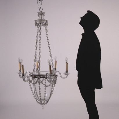 antiquariato, lampadario, antiquariato lampadari, lampadario antico, lampadario antico italiano, lampadario di antiquariato, lampadario neoclassico, lampadario del 800,Lampadario Fine XIX Secolo Spagna