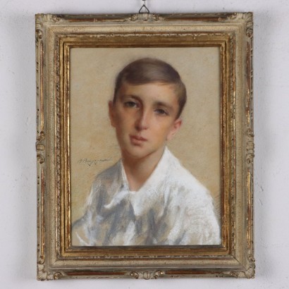 Peinture de Roméo Borgognoni,Portrait d'un garçon,Roméo Borgognoni,Roméo Borgognoni,Roméo Borgognoni,Roméo Borgognoni