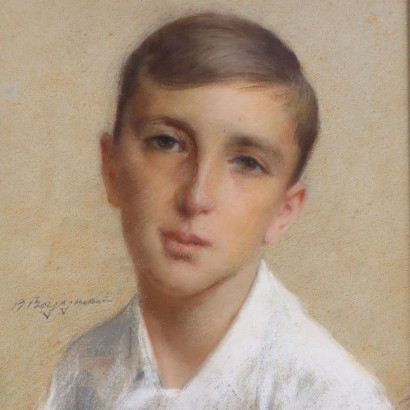 Peinture de Roméo Borgognoni,Portrait d'un garçon,Roméo Borgognoni,Roméo Borgognoni,Roméo Borgognoni,Roméo Borgognoni