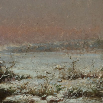 Dipinto firmato Attilio Simonetti,Paesaggio invernale,Attilio Simonetti,Attilio Simonetti,Attilio Simonetti,Attilio Simonetti,Attilio Simonetti