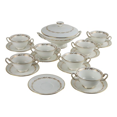 Sevizio da Consommè in Porcellana Wedgwood Golden Fleece