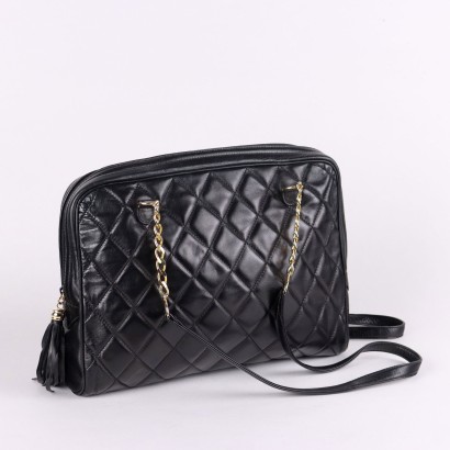 Bolso de cuero Matelasse vintage, Bolso de cuero Matelasse vintage, Bolso de cuero Matelassé vintage