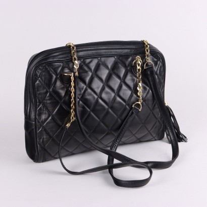 Bolso de cuero Matelasse vintage, Bolso de cuero Matelasse vintage, Bolso de cuero Matelassé vintage