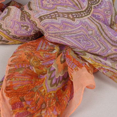 Gucci Foulard in Chiffon di Seta,Gucci Foulard Vintage in Chiffon di Se