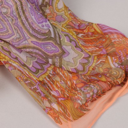 Gucci Foulard in Chiffon di Seta,Gucci Foulard Vintage in Chiffon di Se