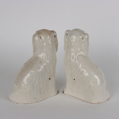 Group of Stafforshire Ceramic Dogs