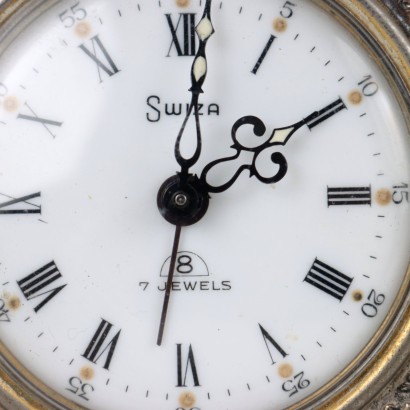 Sveglia in Argento Swiza 8 Giorni