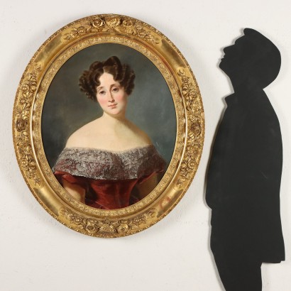Tableau Portrait de la Marquise D'apostrop, Portrait de la Marquise D'Alig