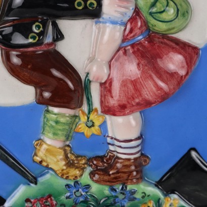Piastra in Ceramica Attribuibile alla Ma