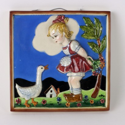 Piastra in Ceramica Attribuibile alla Manifattura di Tarcisio Tosin