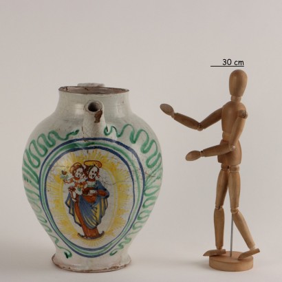 Orciolo con Beccuccio in Maiolica
