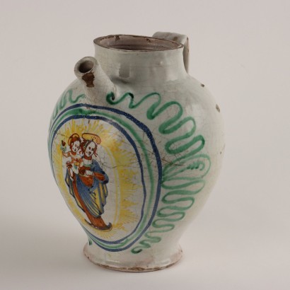 Orciolo con Beccuccio in Maiolica