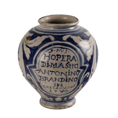 Boccia da Farmacia in Maiolica Siciliana