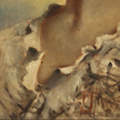 Peinture du visage de la jeune fille