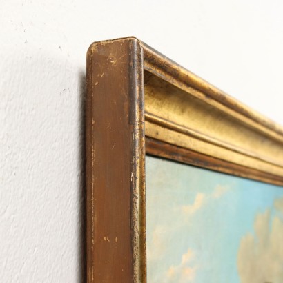 Dipinto Paesaggio con Fiume e Figure 1