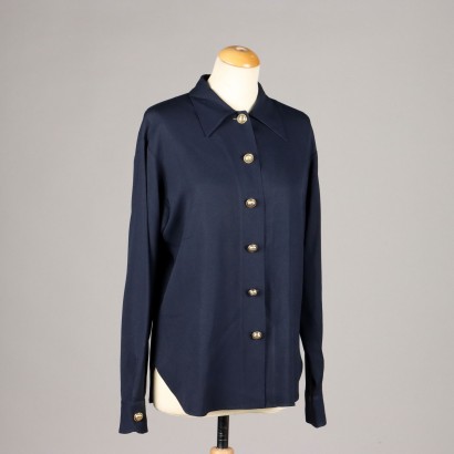 Camisa azul barata y elegante de Moschino