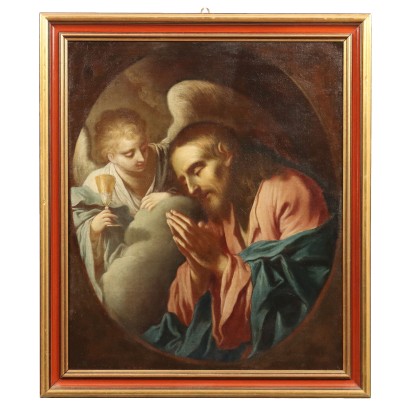 Dipinto Cristo riceve il Calice da un Angelo