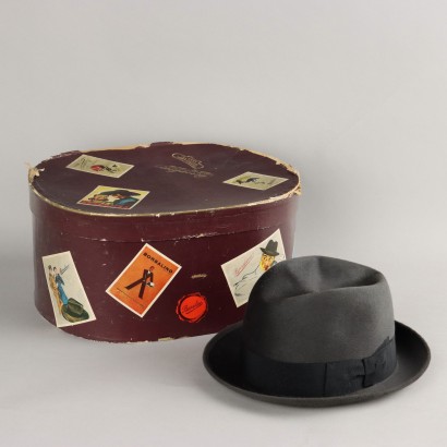 Chapeau Borsalino Vintage Gris