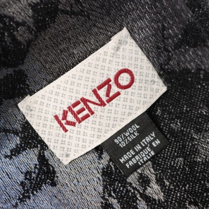 Kenzo Gestreifter und geblümter Schal