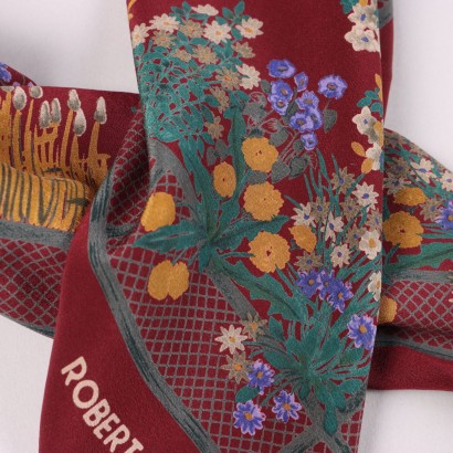 Bufanda Capucci Vintage Floral Burdeos