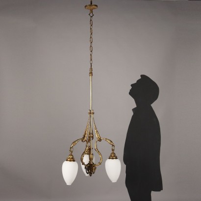 Lampadario Bronzo Dorato
