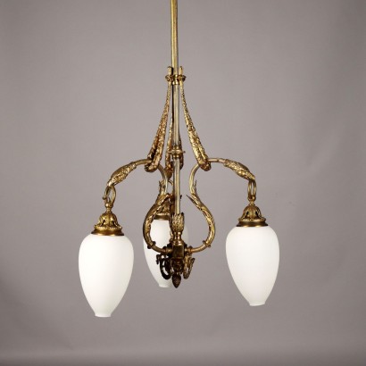Lampadario Bronzo Dorato