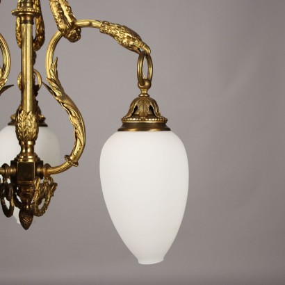 Lampadario Bronzo Dorato