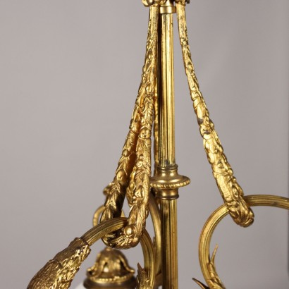 Lampadario Bronzo Dorato