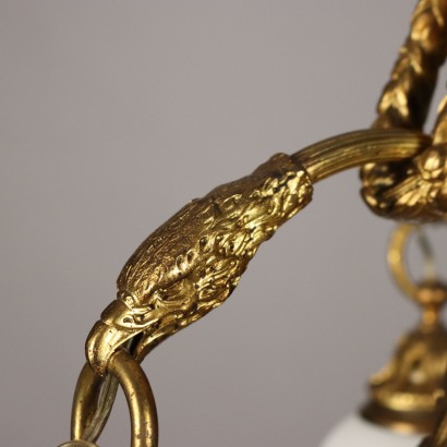Lampadario Bronzo Dorato