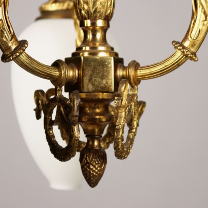 Lampadario Bronzo Dorato