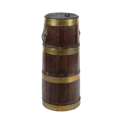 Portaombrelli in Legno di Quercia e Bronzo