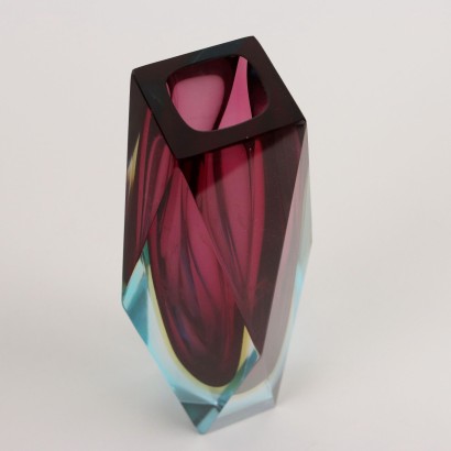 Vase en verre immergé