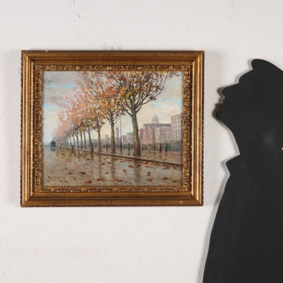 Pintura de Rosario Di Fazio, Vista de la ciudad, Rosario Di Fazio, Rosario Di Fazio, Rosario Di Fazio, Rosario Di Fazio