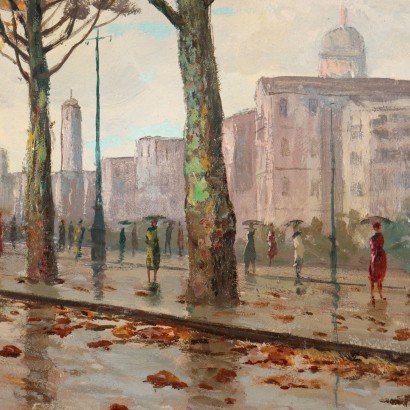 Pintura de Rosario Di Fazio, Vista de la ciudad, Rosario Di Fazio, Rosario Di Fazio, Rosario Di Fazio, Rosario Di Fazio