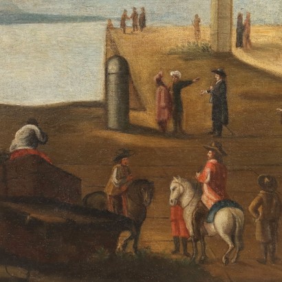 Painting with Architecture and Characters, Landscape with architecture and characters
