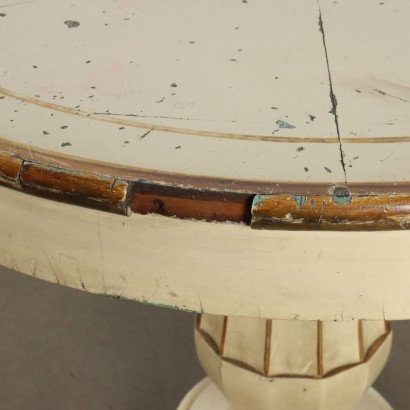 Tavolo Rotondo Carlo X in Legno Laccat