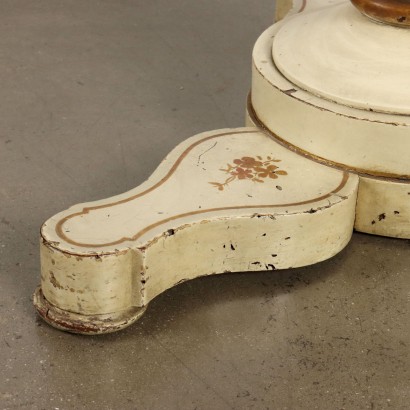 Tavolo Rotondo Carlo X in Legno Laccat