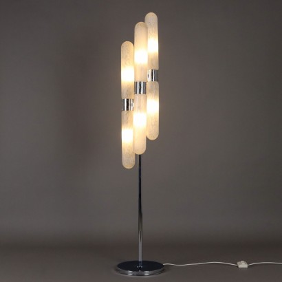 Mazzega Lamp Vintage Design C. Nason Aluminium Metal Italy 1960s