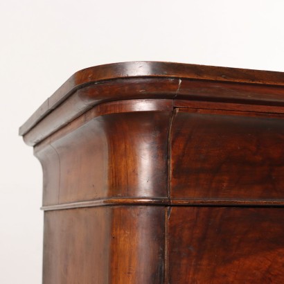 DRESSER, Commode Carlo X en placage d'acajou