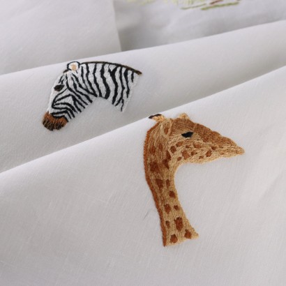 Savannah themed linen tablecloth
