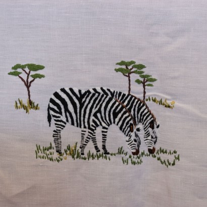 Savannah themed linen tablecloth