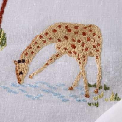 Savannah themed linen tablecloth